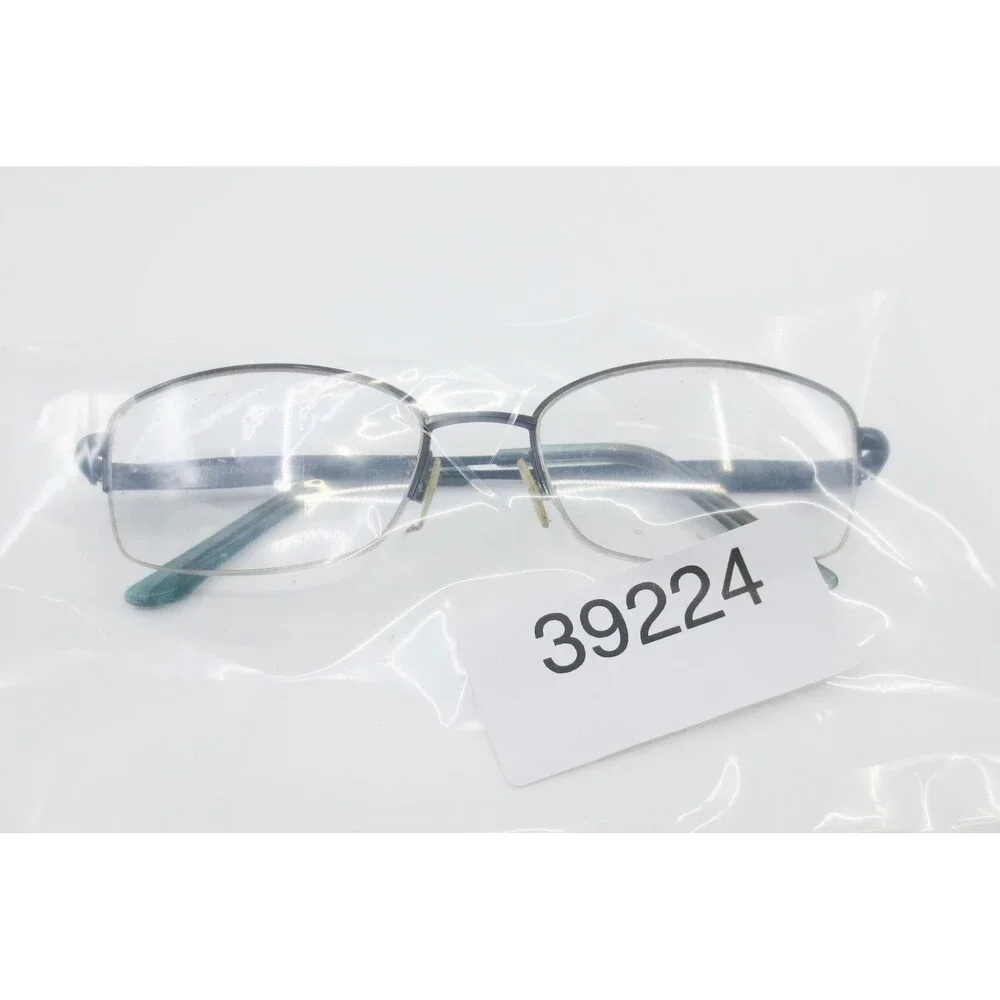 Dana Buchman Caira BK Eyeglasses Black Semi Rimless Rectangular Frames 52-17-135